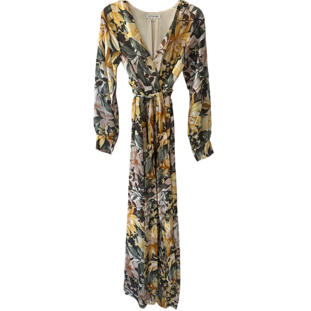 Floral Long Sleeve Maxi Dress Elegant - Picture 2 of 8